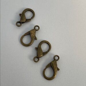 Lobster Clasps 23mm Set of 4 | Antique Bronze Finish